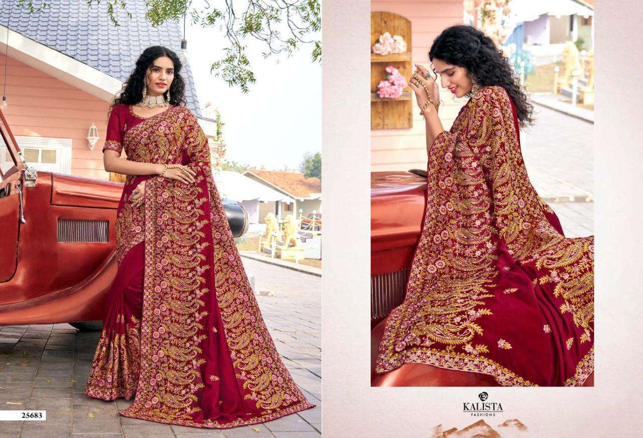 kalista fashion sanaya vol 3 series 25683-25688 blooming vichitra saree