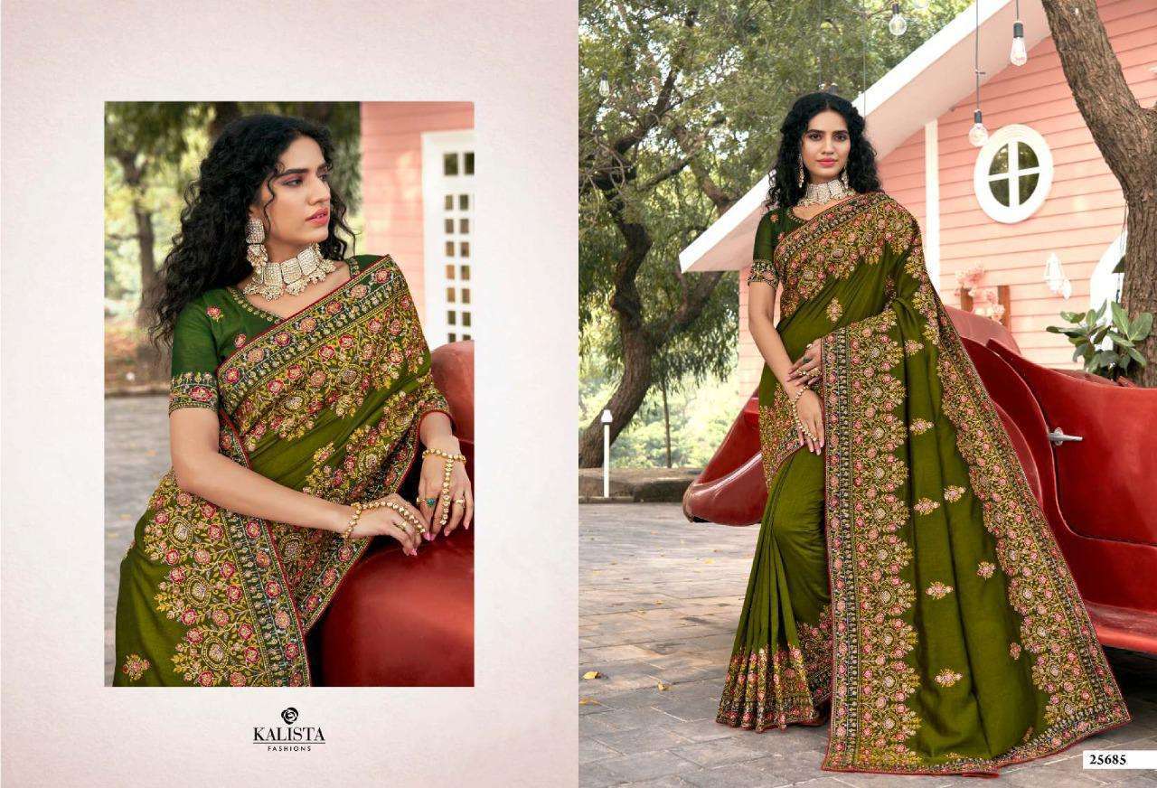 kalista fashion sanaya vol 3 series 25683-25688 blooming vichitra saree