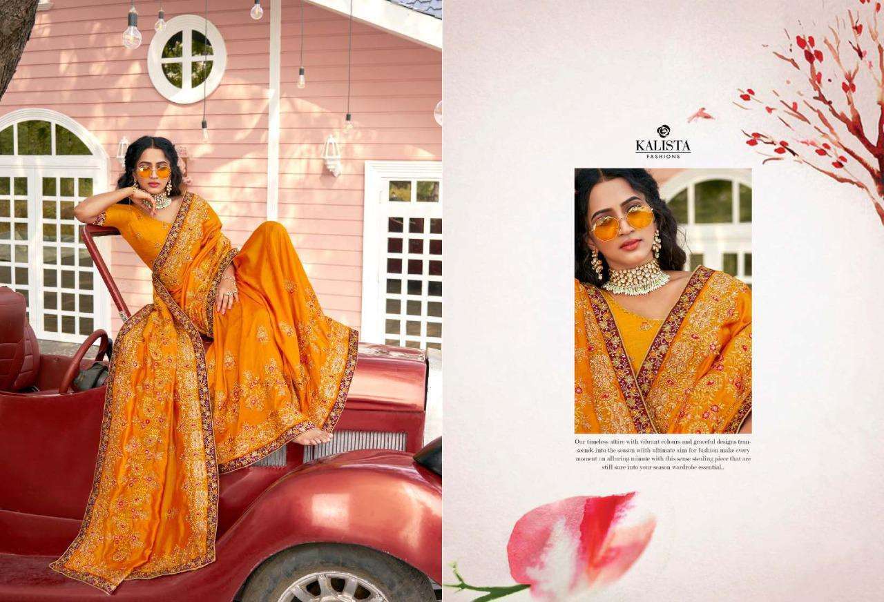 kalista fashion sanaya vol 3 series 25683-25688 blooming vichitra saree