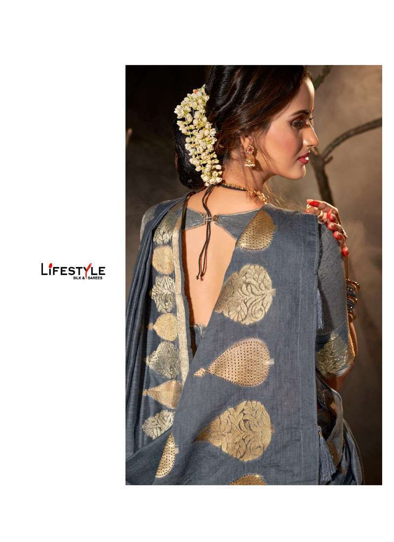 lifestyle vintage silk vol 1 series 79441-79446 chanderi gala saree