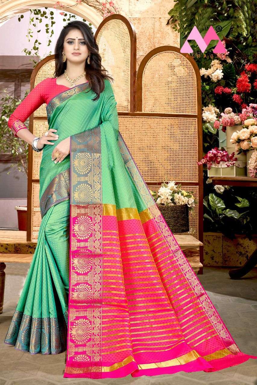 Pankhudi2 sarees soft silk saree with blouse 