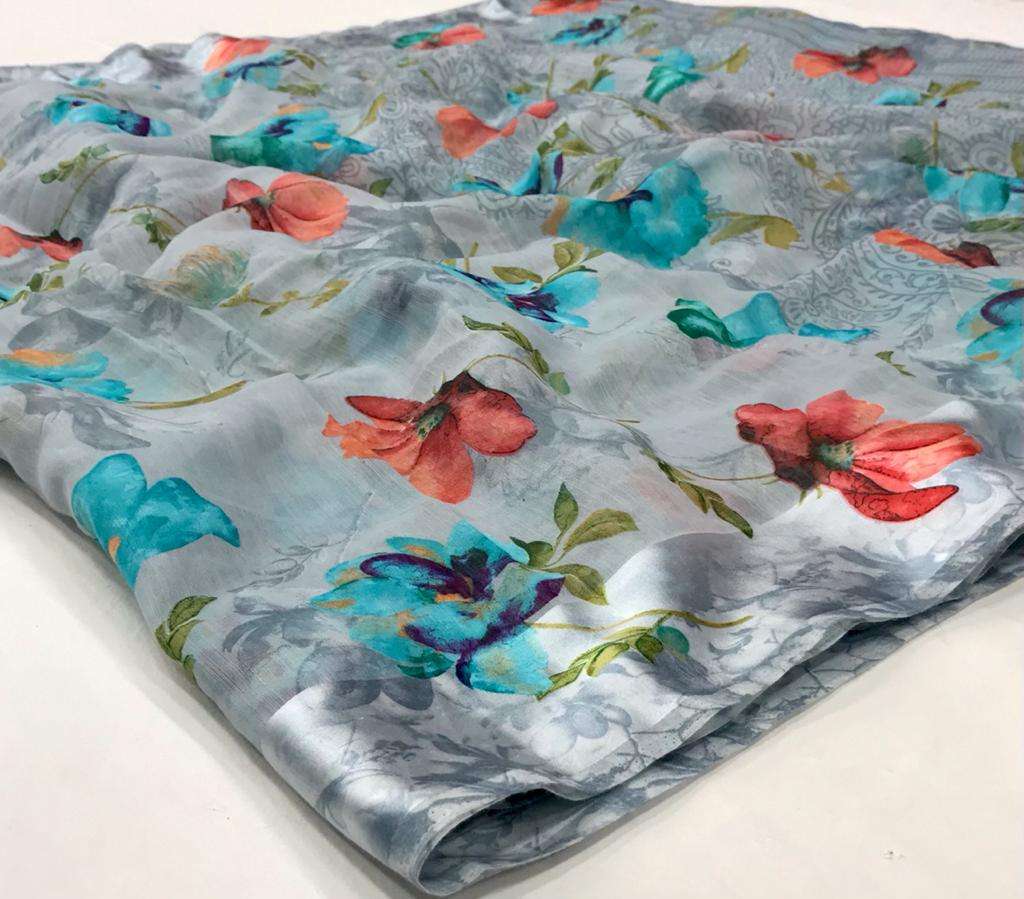 rajyog flory silk soft linen sarees best rate for shop