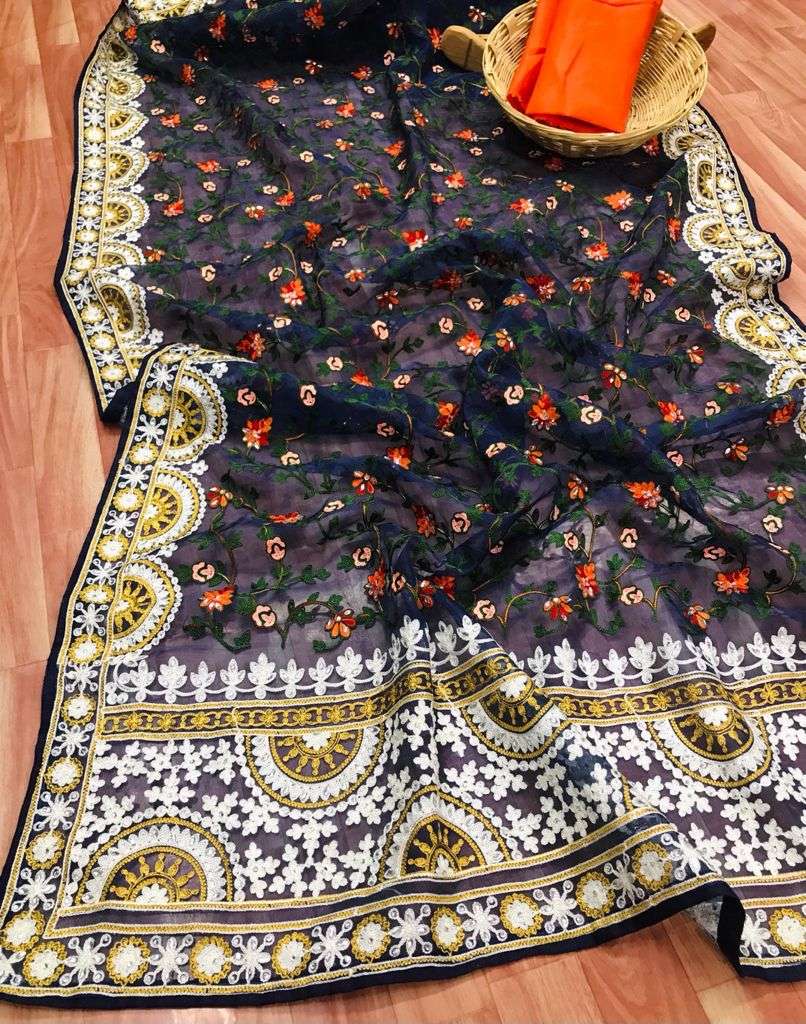 BT-03 DESIGNER SOFT ORGANZA SILK NON CATALOG SAREE 
