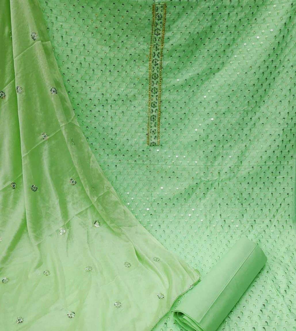 BT-07 DESIGNER SLUB COTTON SEQUENCE WORK NON CATALOG SUIT 