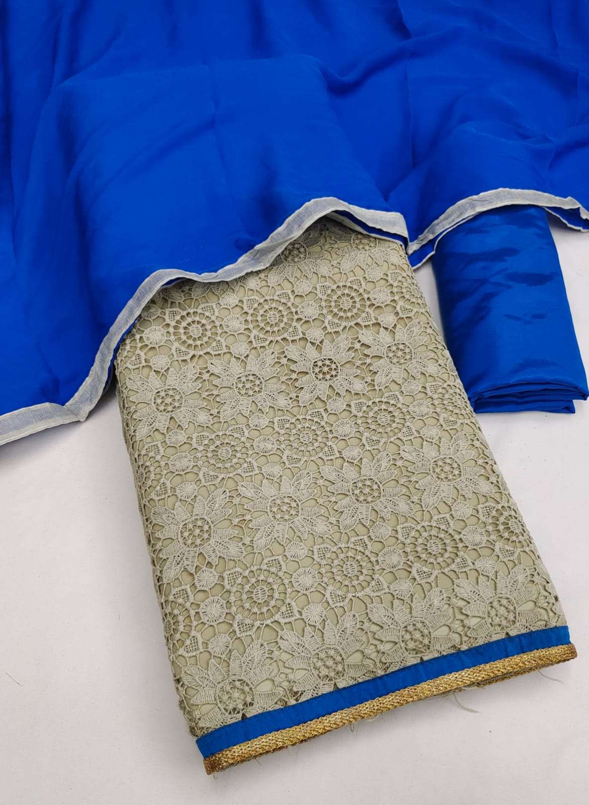 BT-07 NAVRATRI SPECIAL DESIGNER GEORGETTE CROCHET SIFFLY WORK NON CATALOG SUIT 