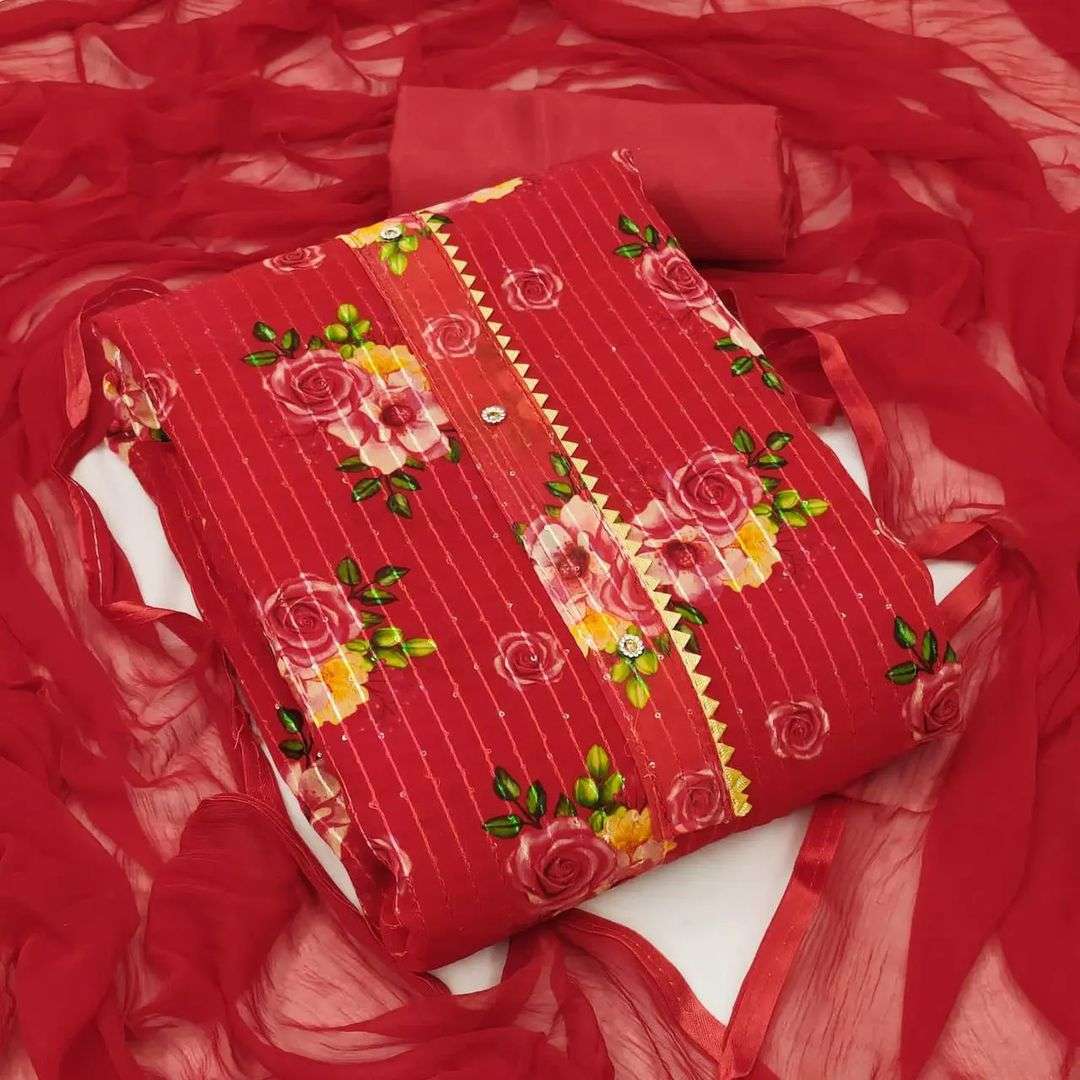 BT PRESENT GEORGETTE WORK DIGITAL PRINT NON CATALOG SUIT 