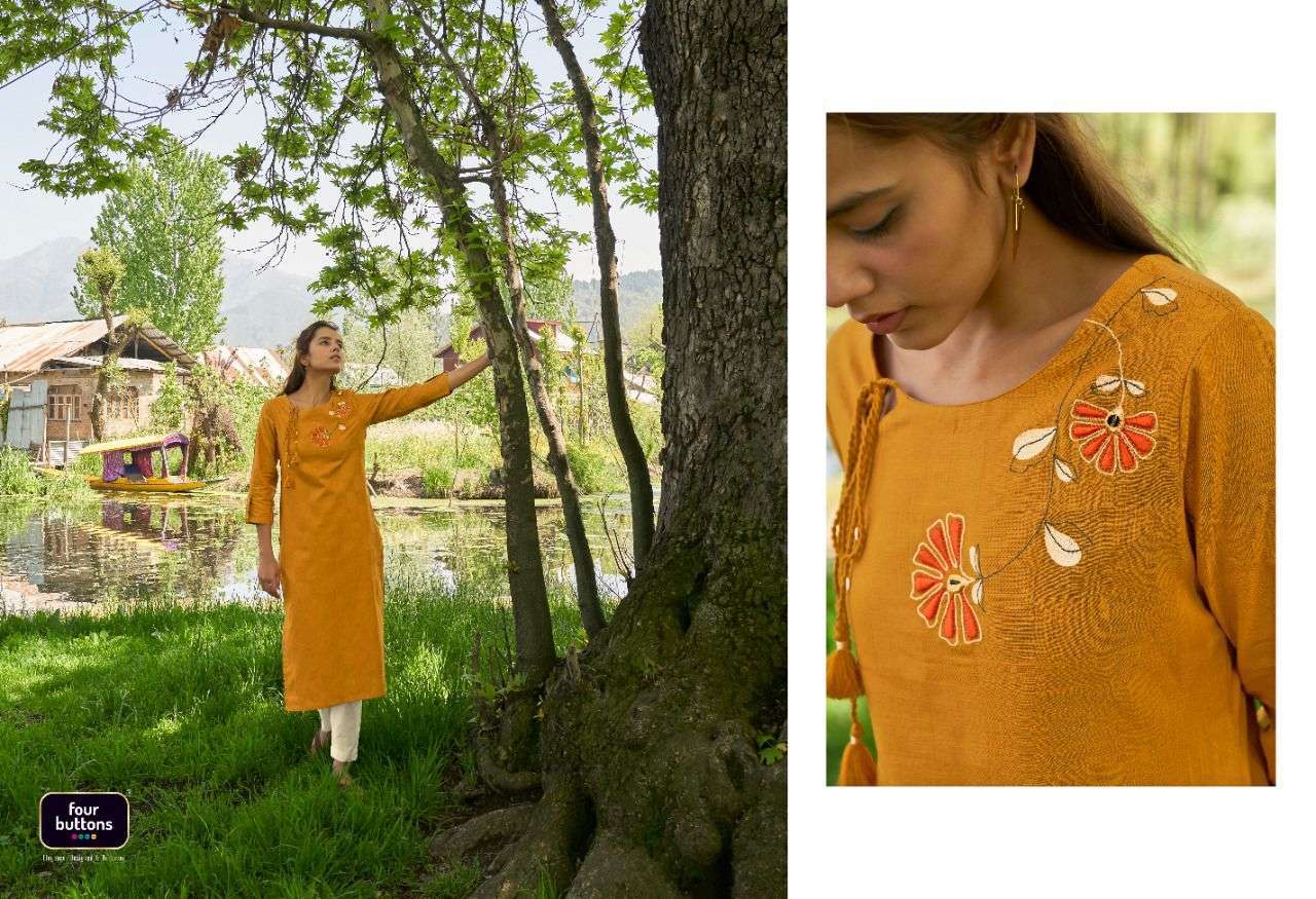 four buttons colors-11 series 5131-5318 pure cotton kurti 