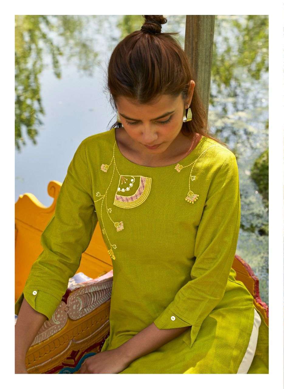 four buttons colors-11 series 5131-5318 pure cotton kurti 