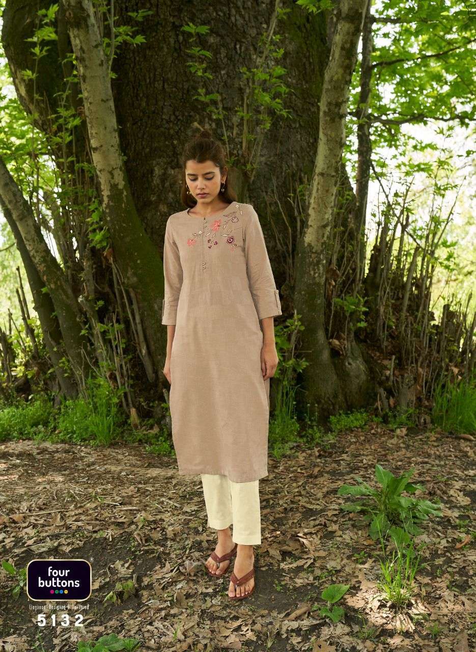 four buttons colors-11 series 5131-5318 pure cotton kurti 
