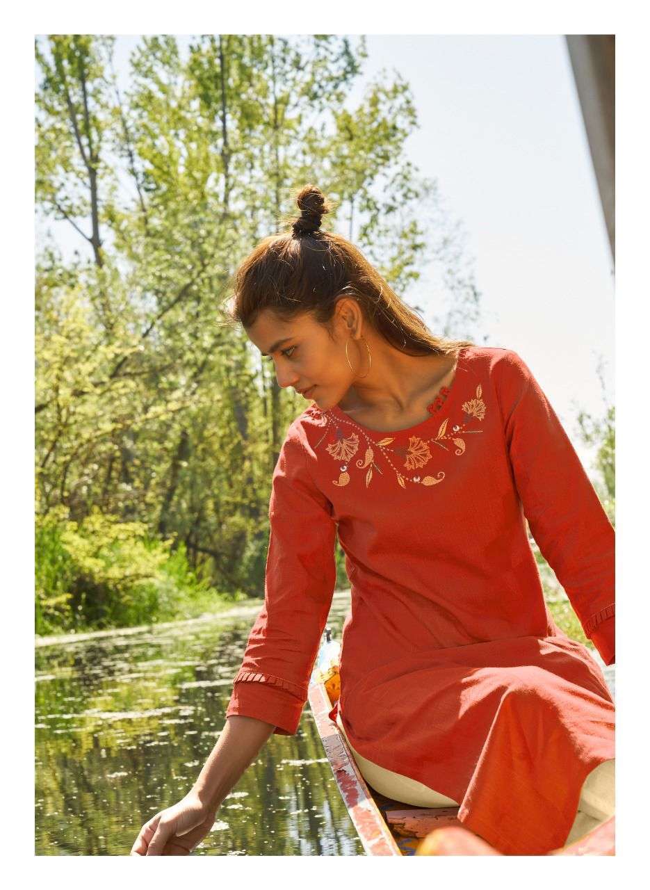 four buttons colors-11 series 5131-5318 pure cotton kurti 