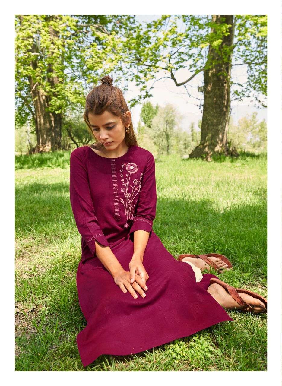 four buttons colors-11 series 5131-5318 pure cotton kurti 