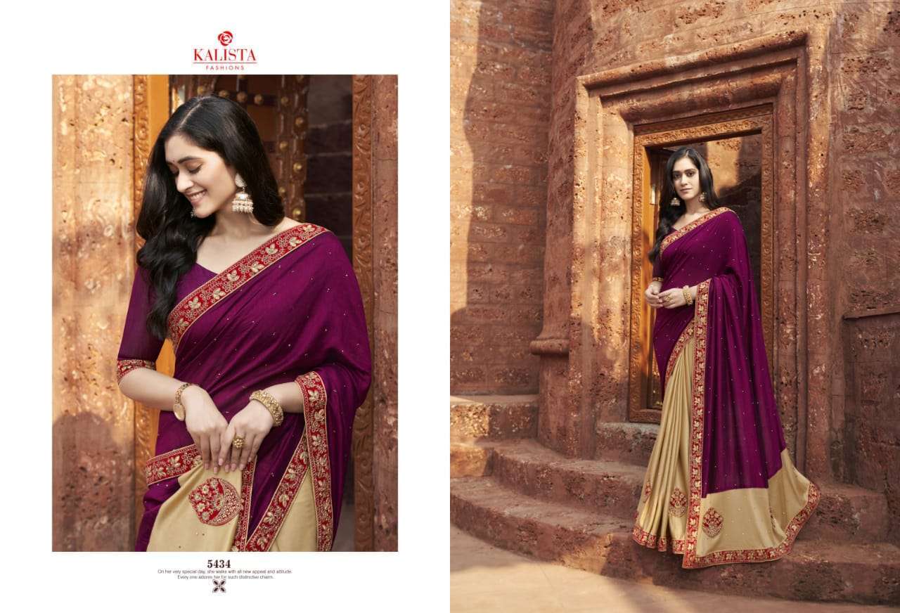 kalista big boss vol 2 series 5431-5436 Vichitra with diamond saree