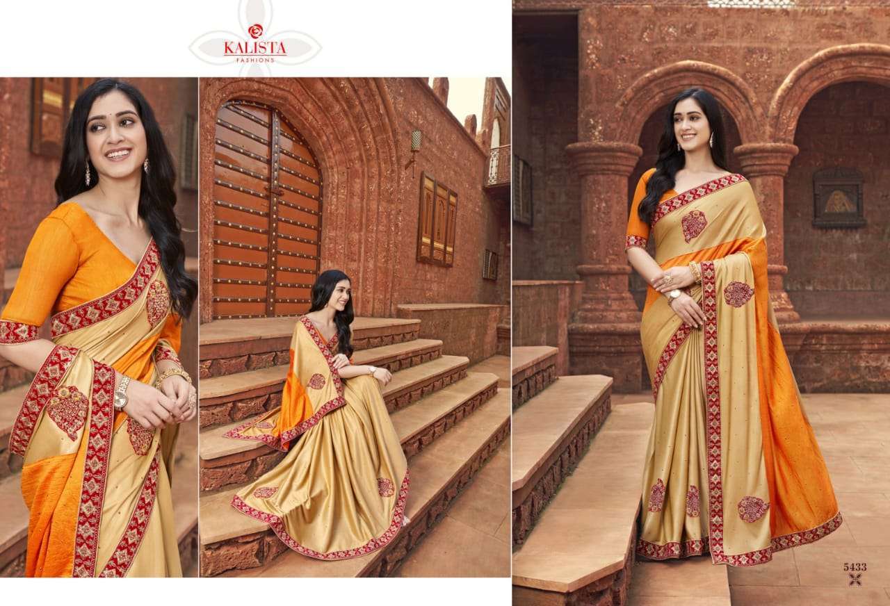 kalista big boss vol 2 series 5431-5436 Vichitra with diamond saree