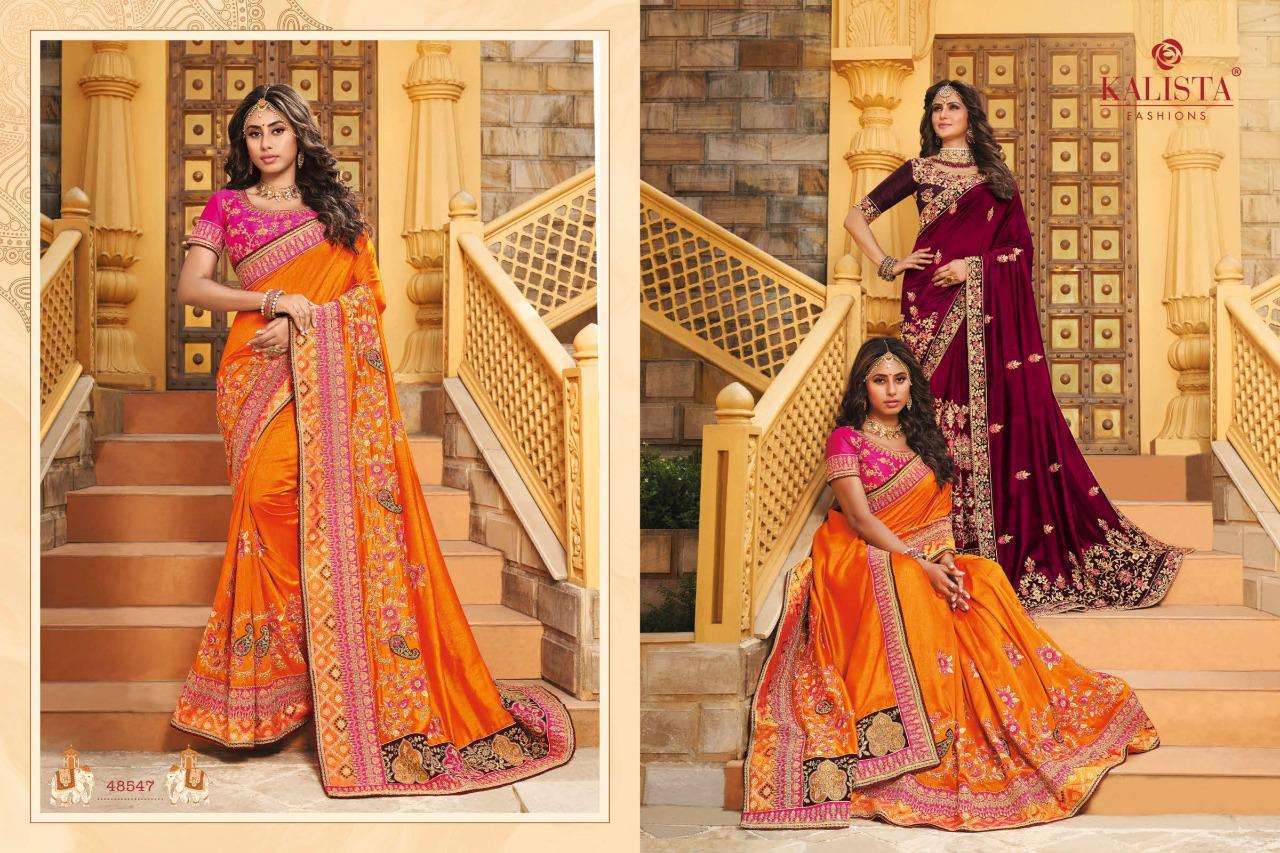 kalista nagma gold vol 2 series 48543-48548 vichitra silk saree