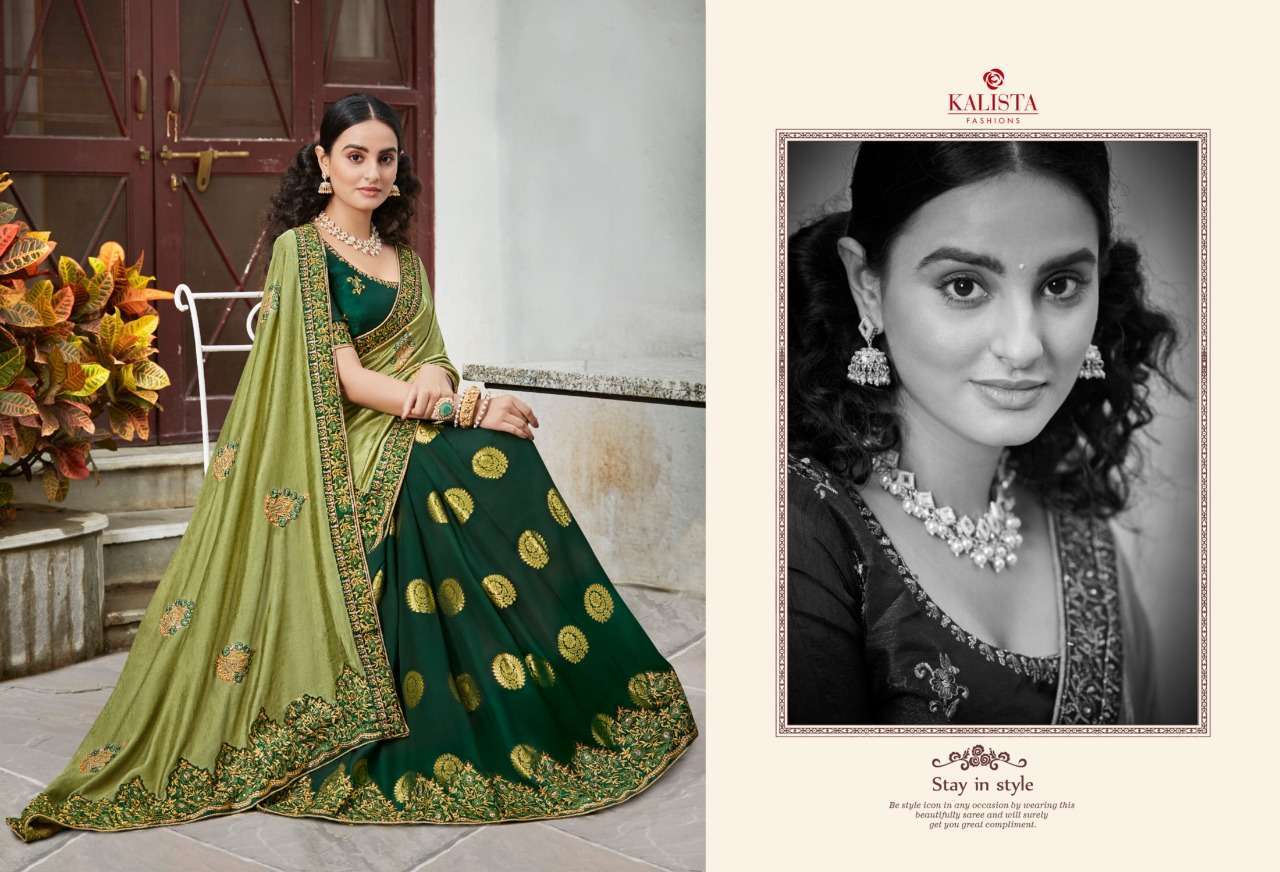 kalista sangeet gold vol 2 series 29765-29770 vichitra and viscose saree