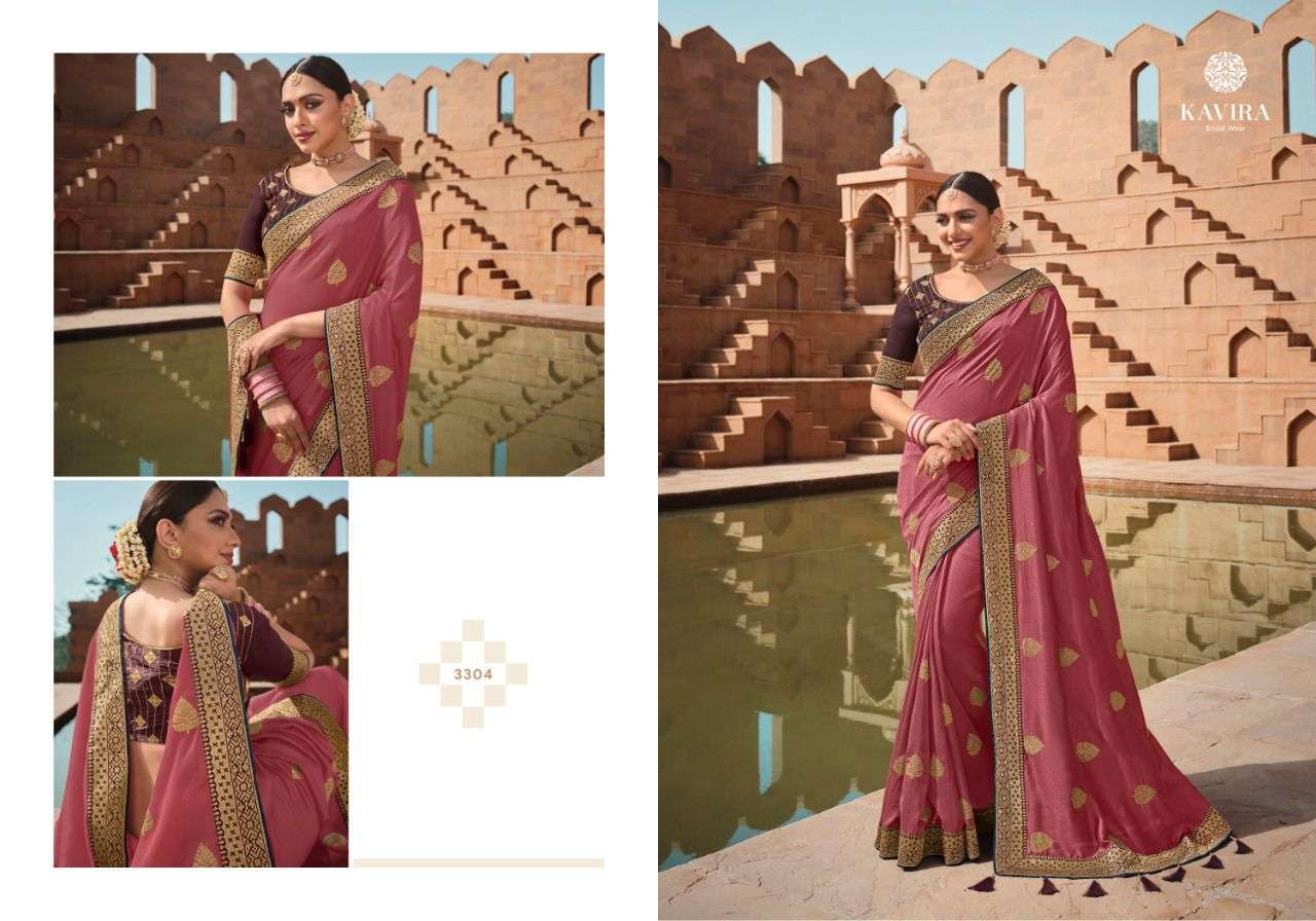 kavira manjari series 3301-3309 vichitra with blaming Colorâ€™s saree