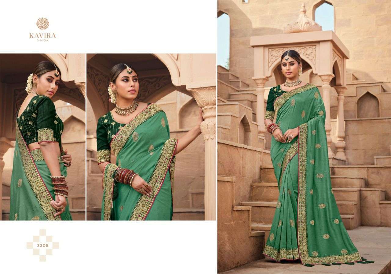 kavira manjari series 3301-3309 vichitra with blaming Colorâ€™s saree