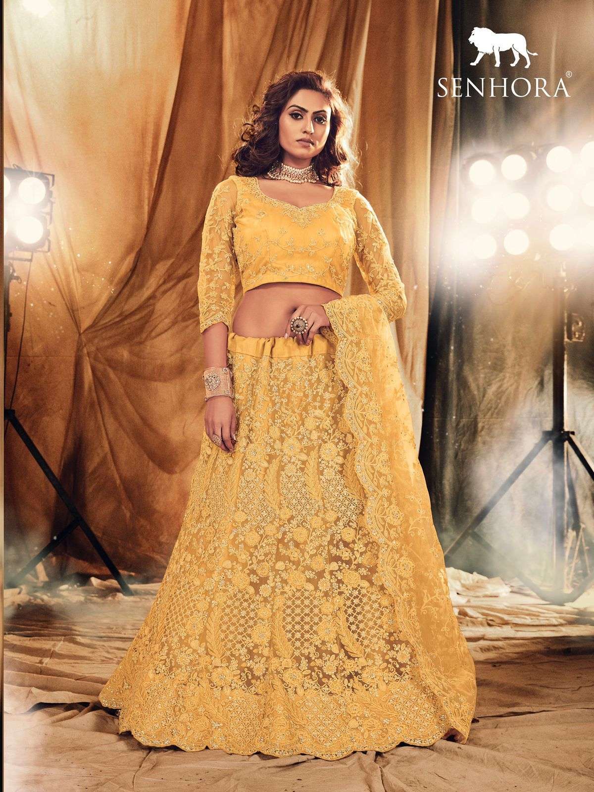 SENHORA SANSKRUTI BRIDAL HERITAGE VOL-5 DESIGNER NET LEHENGA 
