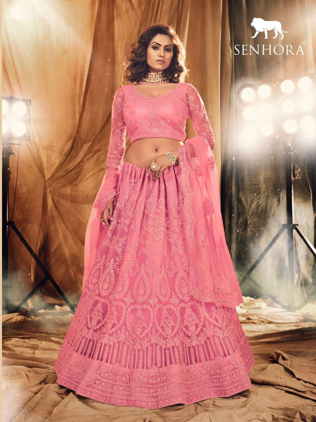 SENHORA SANSKRUTI BRIDAL HERITAGE VOL-5 DESIGNER NET LEHENGA 