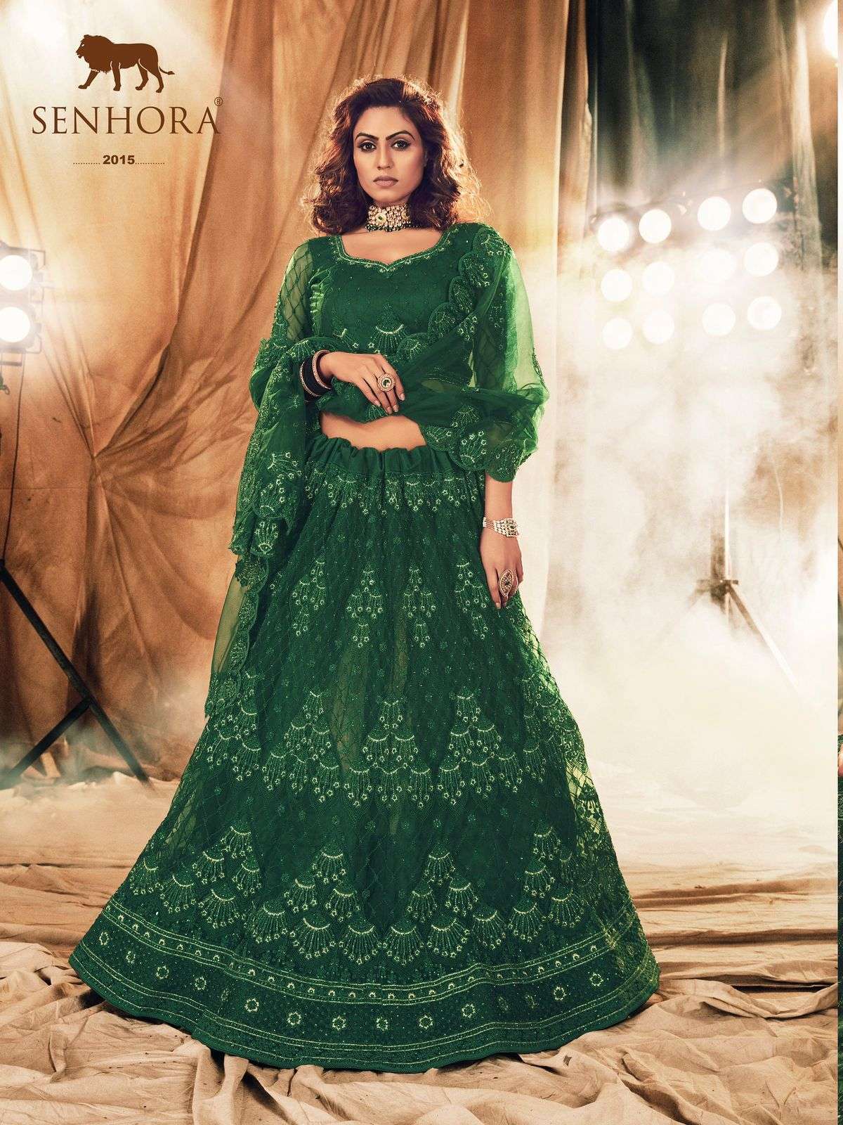 SENHORA SANSKRUTI BRIDAL HERITAGE VOL-5 DESIGNER NET LEHENGA 