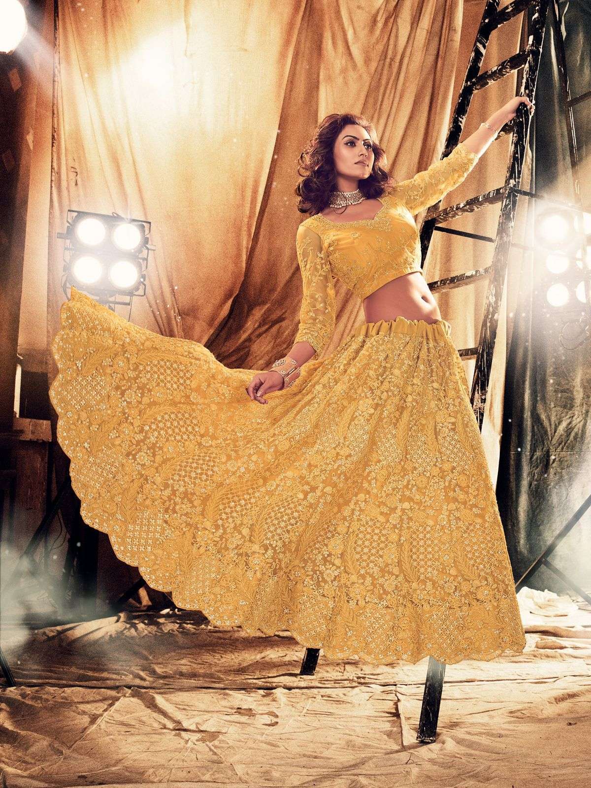SENHORA SANSKRUTI BRIDAL HERITAGE VOL-5 DESIGNER NET LEHENGA 