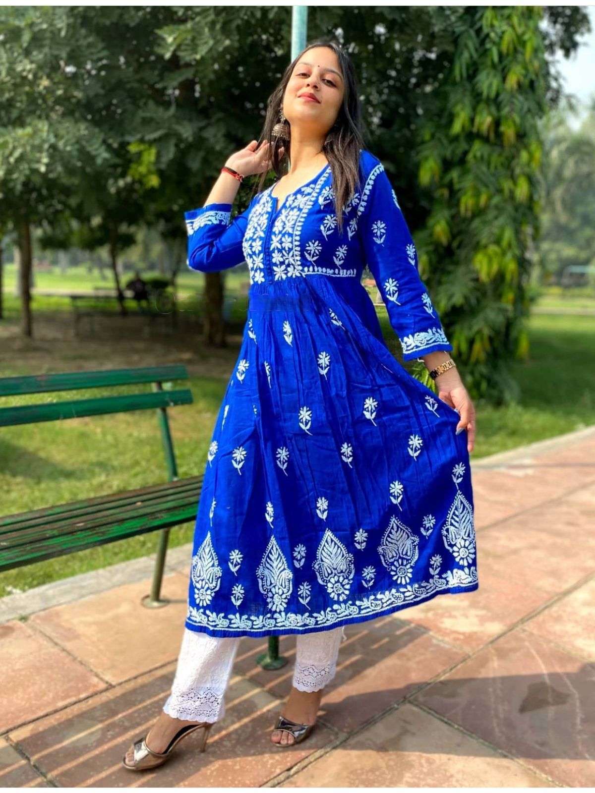 X-LADY 6 COLORS DESIGNER PREMIUM RAYON COTTON KURTI 