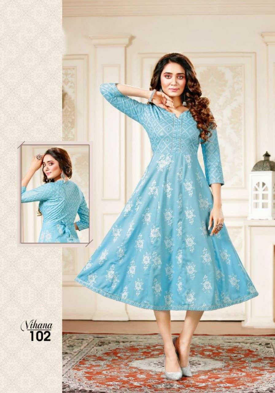 Kanasu Queen Vol 3 Chanderi Print Designer Kurti Collection: Textilecatalog