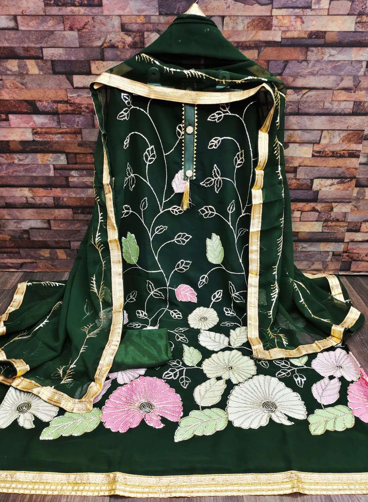 BT-07 DESIGNER FAUX GEORGETTE SEQUENCE WORK NON CATALOG SUIT 