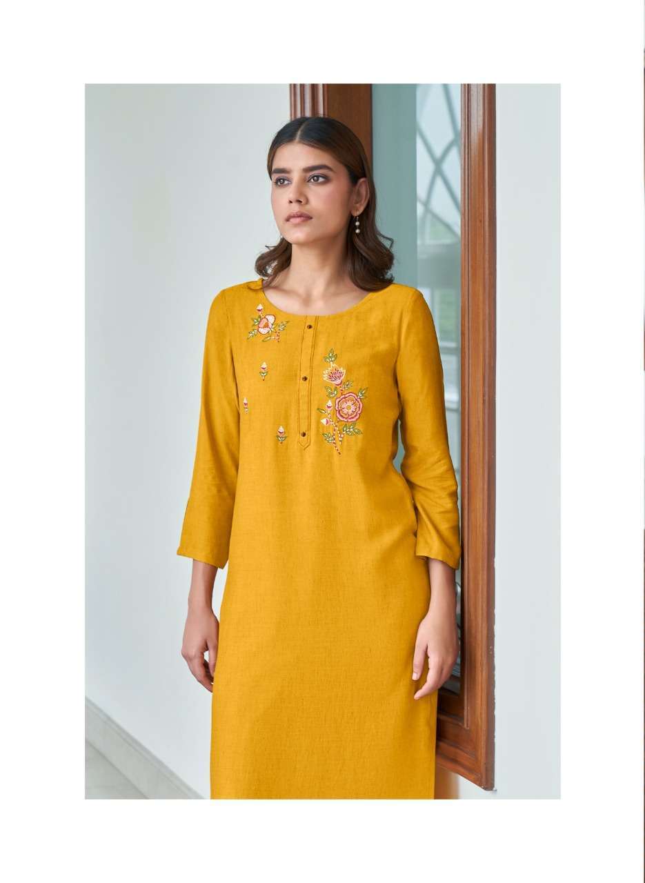 four buttons colors vol 12 series 5121-5128 heavy viscose kurti 