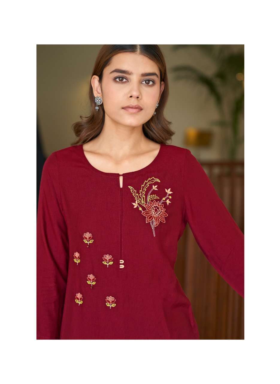 four buttons colors vol 12 series 5121-5128 heavy viscose kurti 