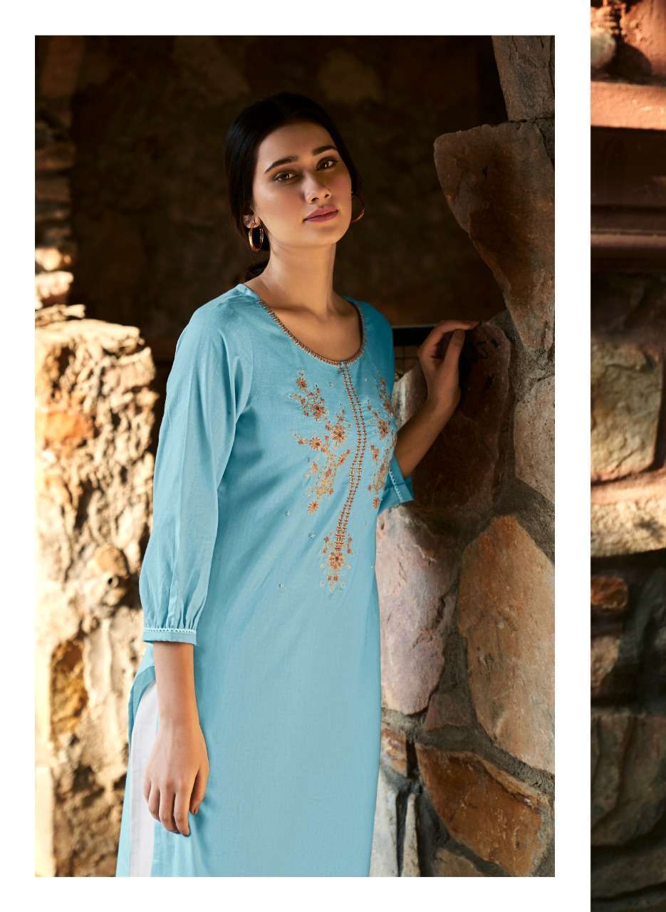 four buttons colors vol 13 series 1881-1888 heavy cotton linen kurti 