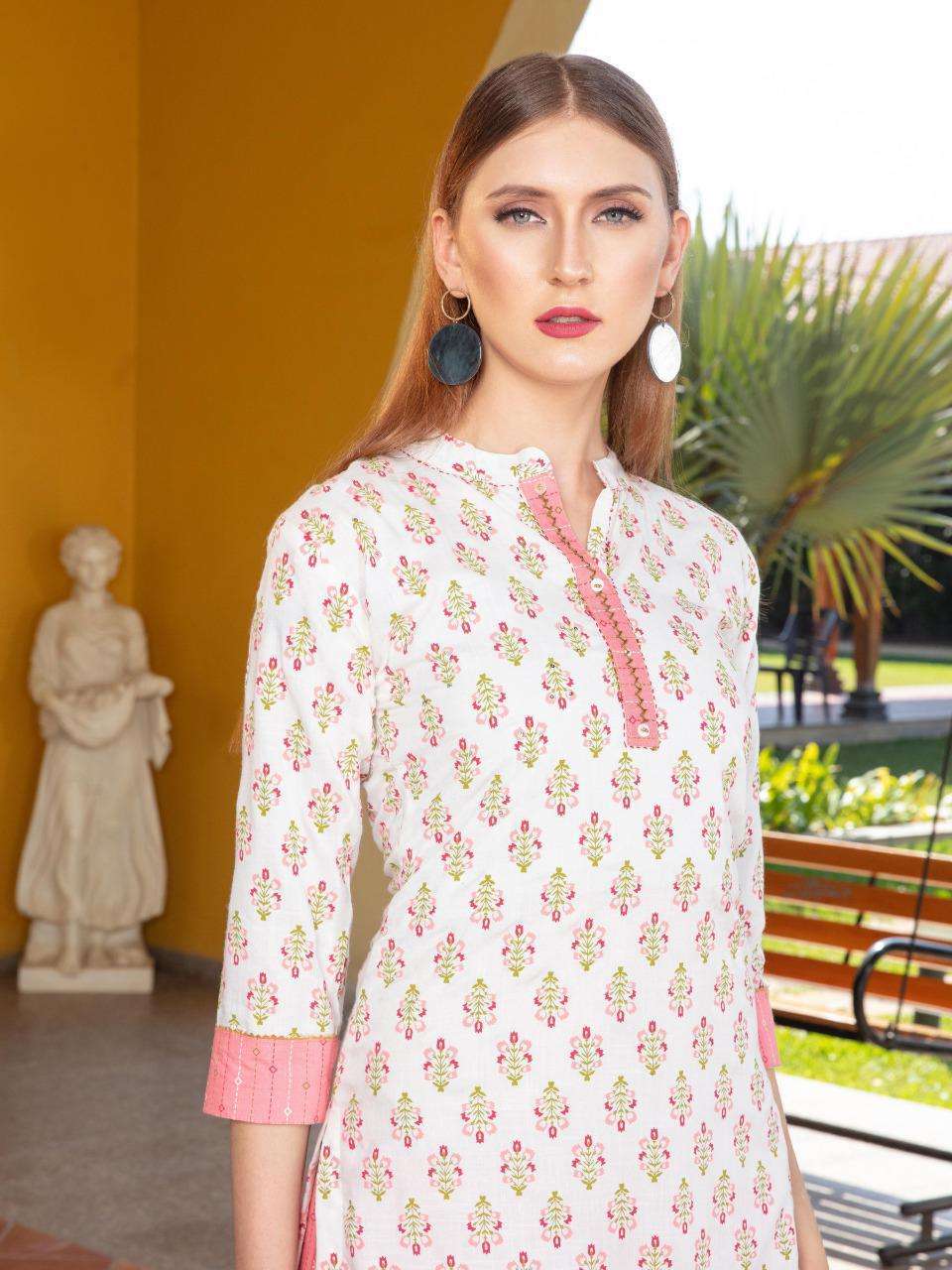 heritage ananta vol-2 series 01-07 rayon slub kurti 