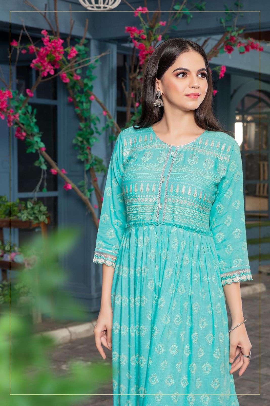 heritage elite series 01-05 rayon printed heavy soft viscose kurti 