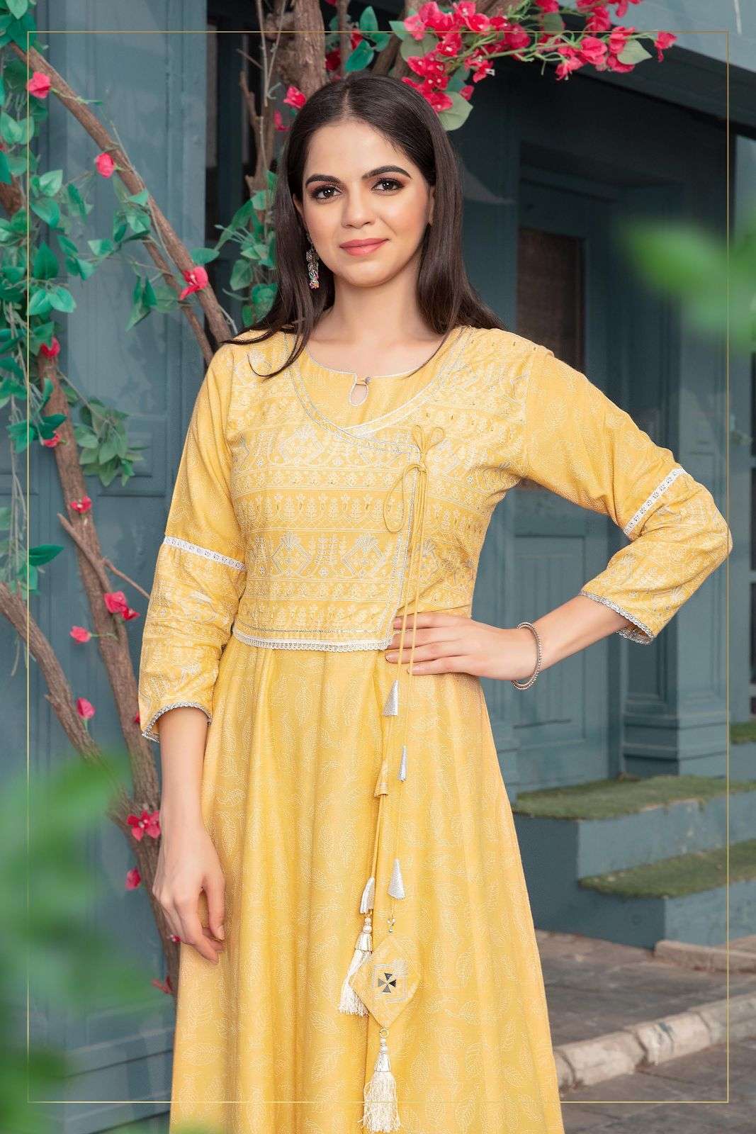 heritage elite series 01-05 rayon printed heavy soft viscose kurti 