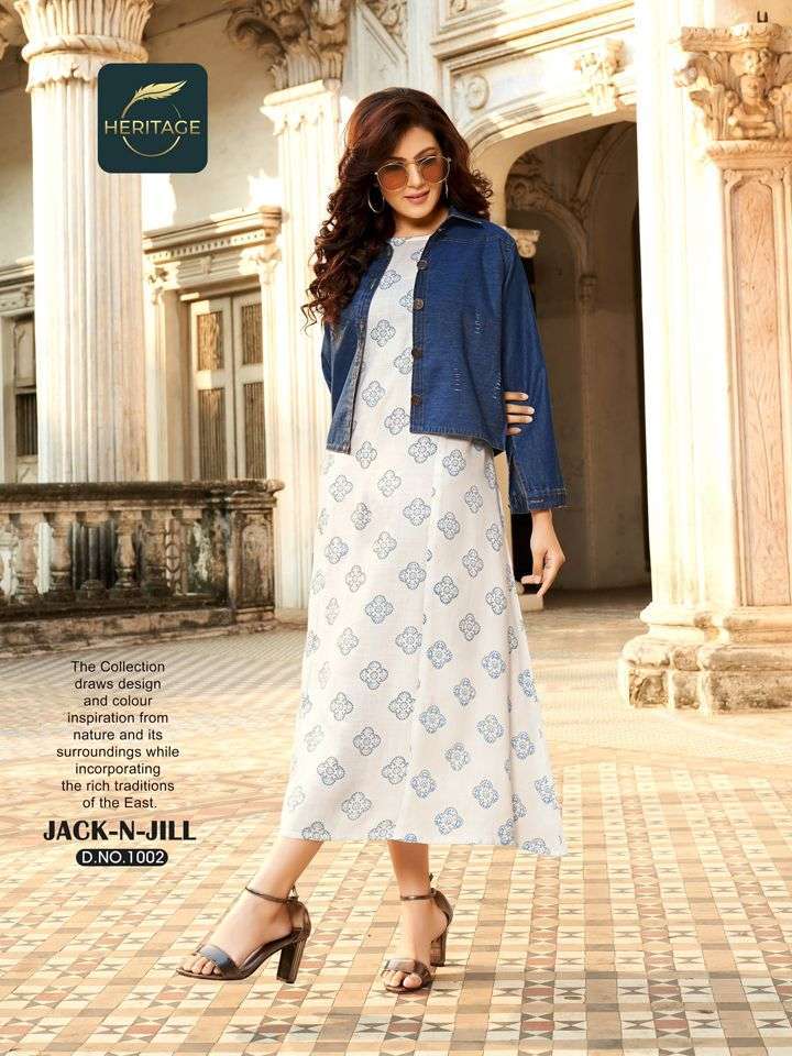 MANTRA VOL 2 BY TIPS AND TOPS DENIM JACKET WITH KURTI COLLECTIONS EXPORTER  - Reewaz International | Wholesaler & Exporter of indian ethnic wear  catalogs.