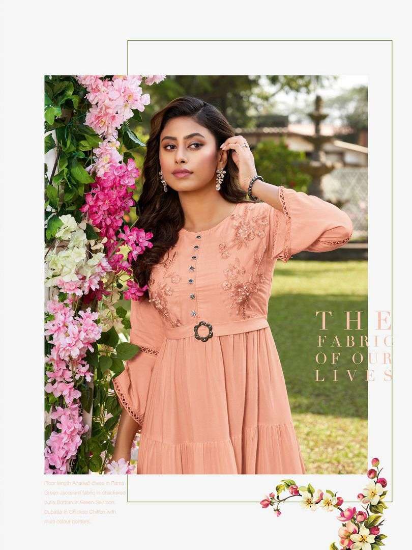 heritage trendy series 1001-1007 rayon heavy soft viscose liquid kurti