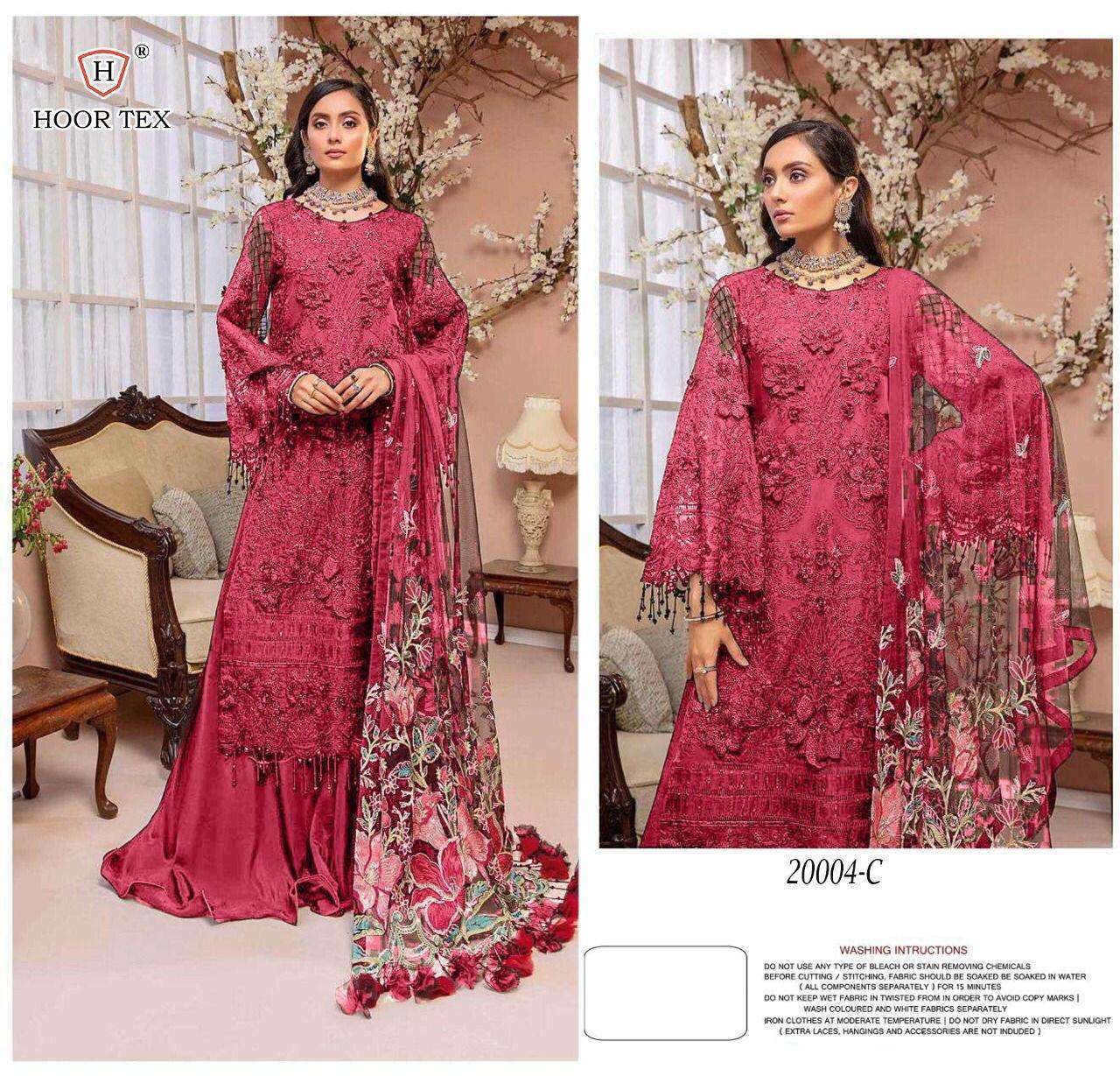 hoor tex 20004 heavy georgette with embroidery work suit 