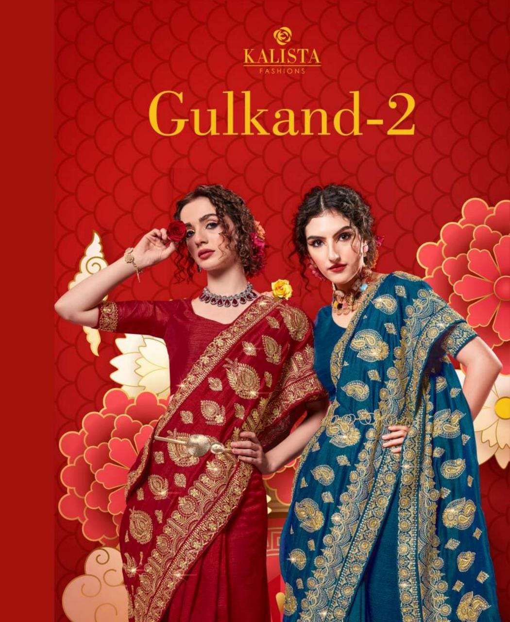kalista gulkand vol 2 series 47643-47650 cp vichitra saree