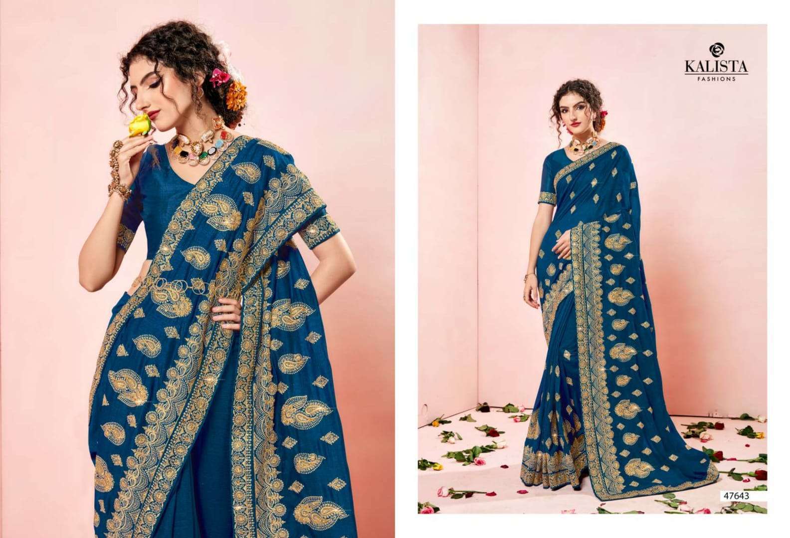 kalista gulkand vol 2 series 47643-47650 cp vichitra saree