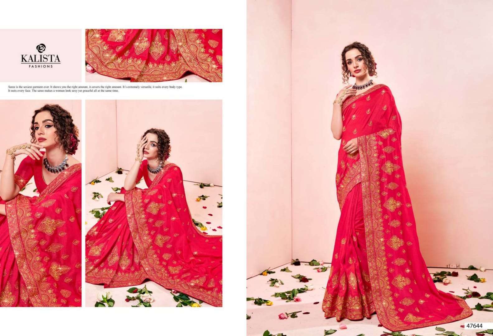 kalista gulkand vol 2 series 47643-47650 cp vichitra saree