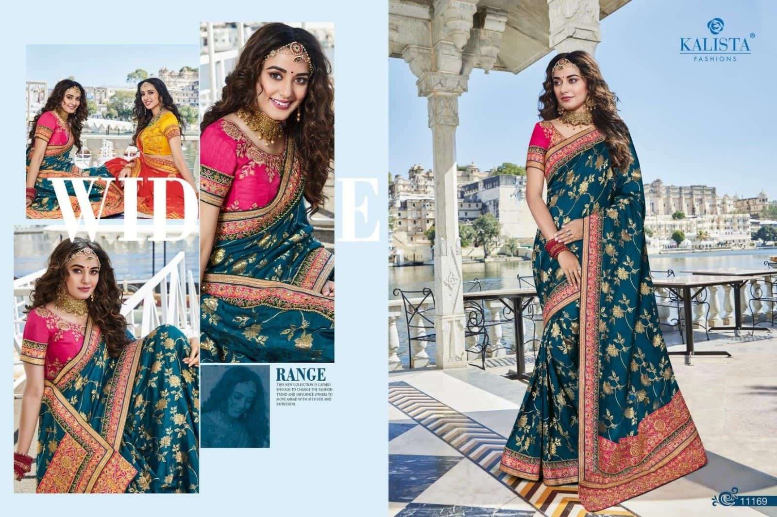 kalista kohinoor gold vol 2 series 11167-11172 Jacquard viscose saree