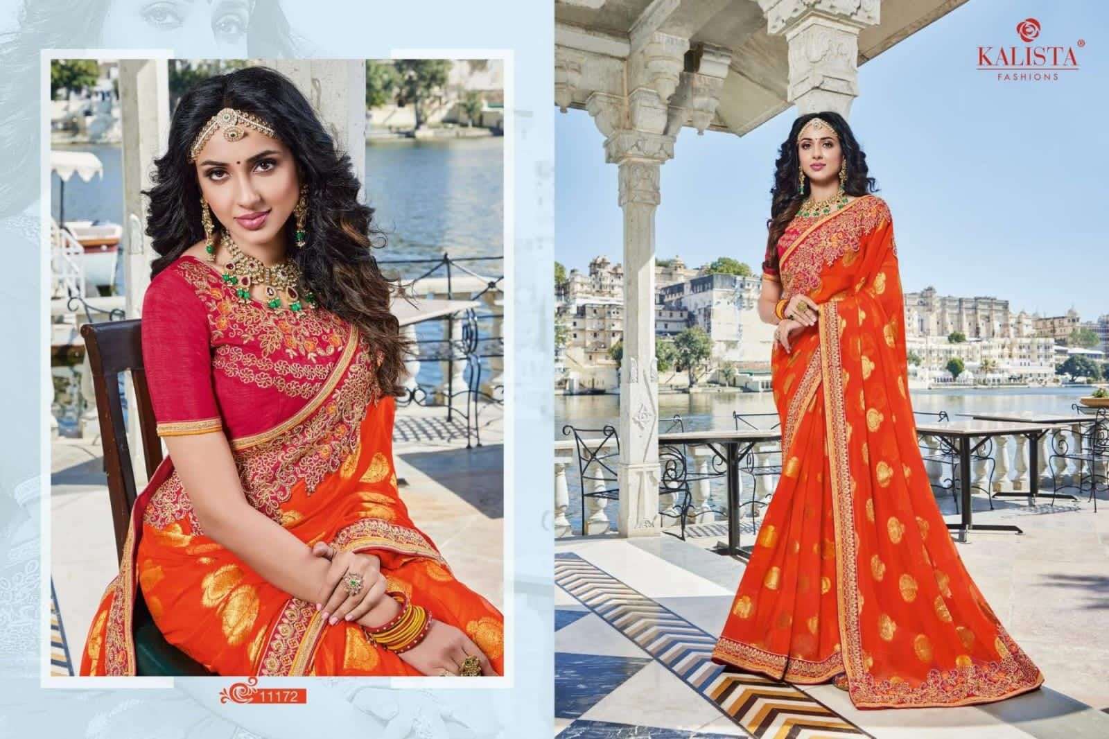 kalista kohinoor gold vol 2 series 11167-11172 Jacquard viscose saree