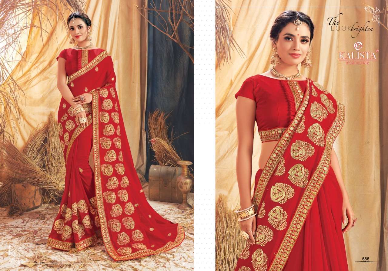 kalista mihika series 685-690 vichitra silk saree