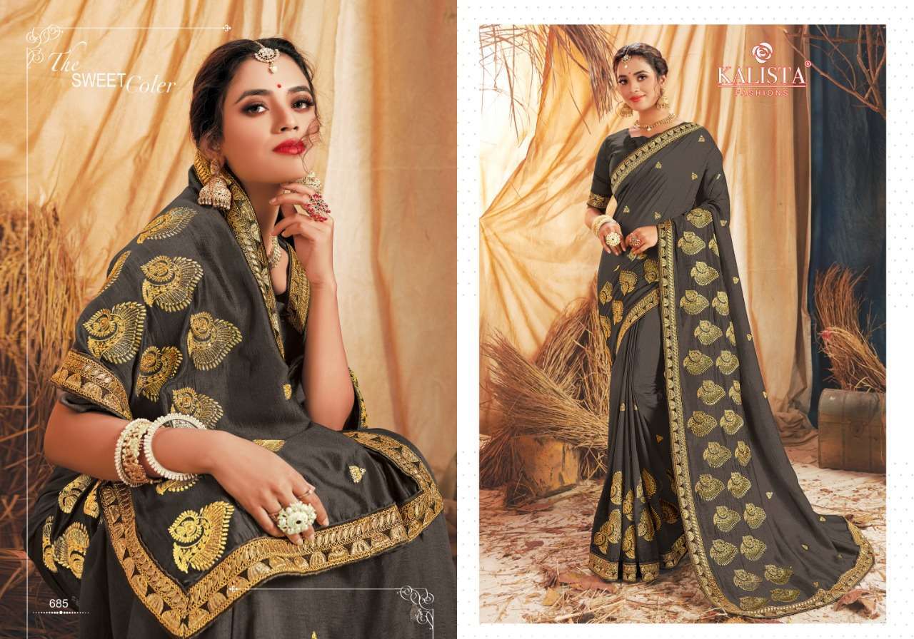 kalista mihika series 685-690 vichitra silk saree