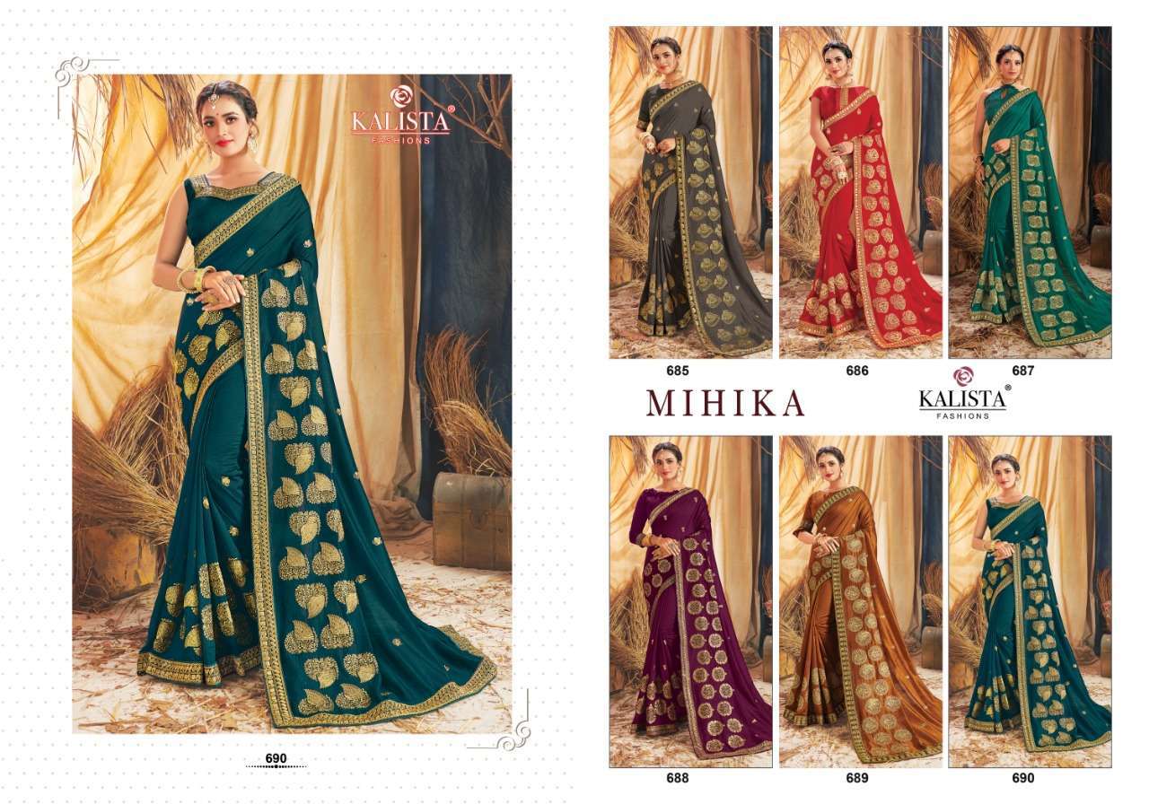 kalista mihika series 685-690 vichitra silk saree