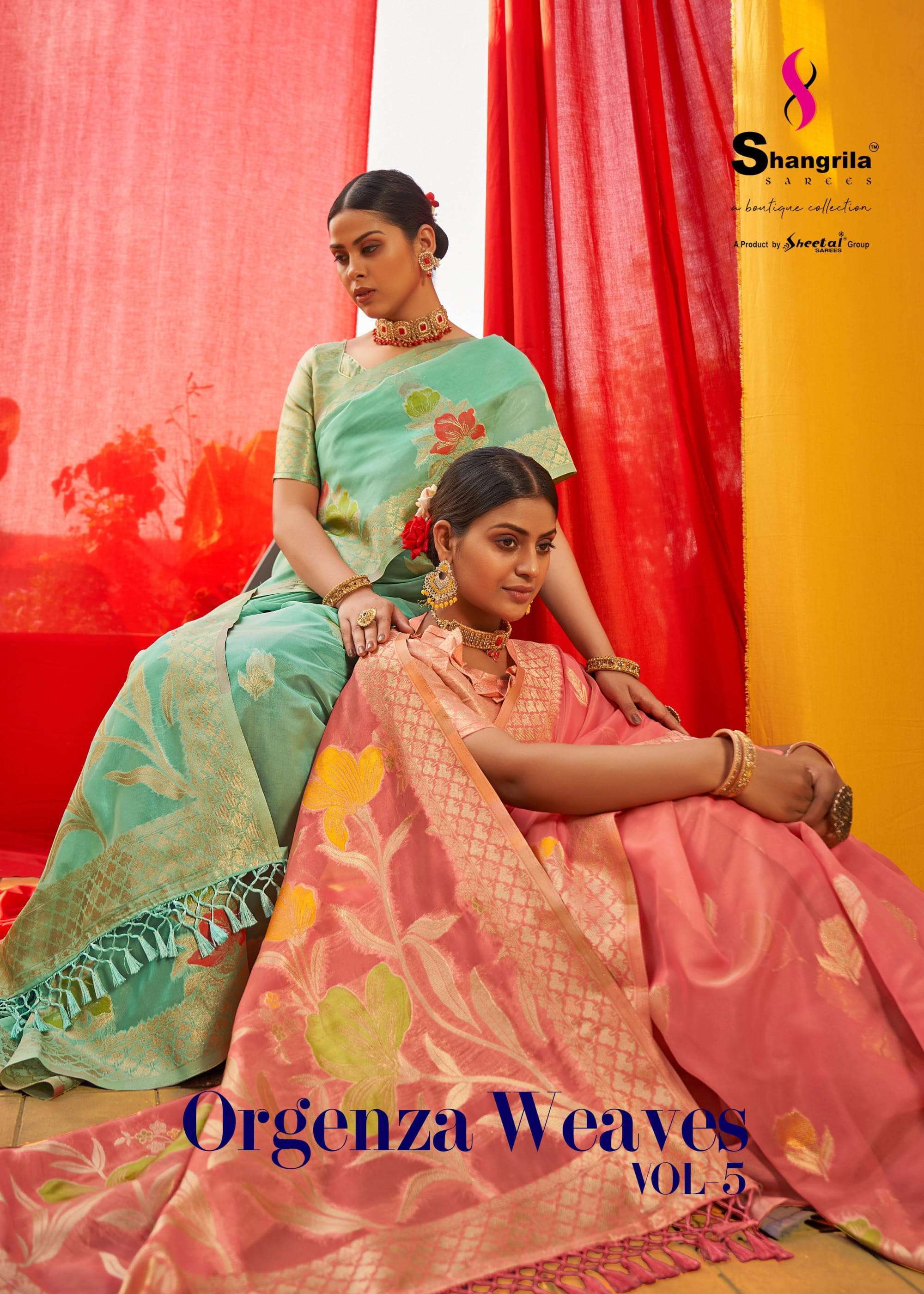 shangrila orgenza weaves vol 5 Pure Soft Original Organza saree