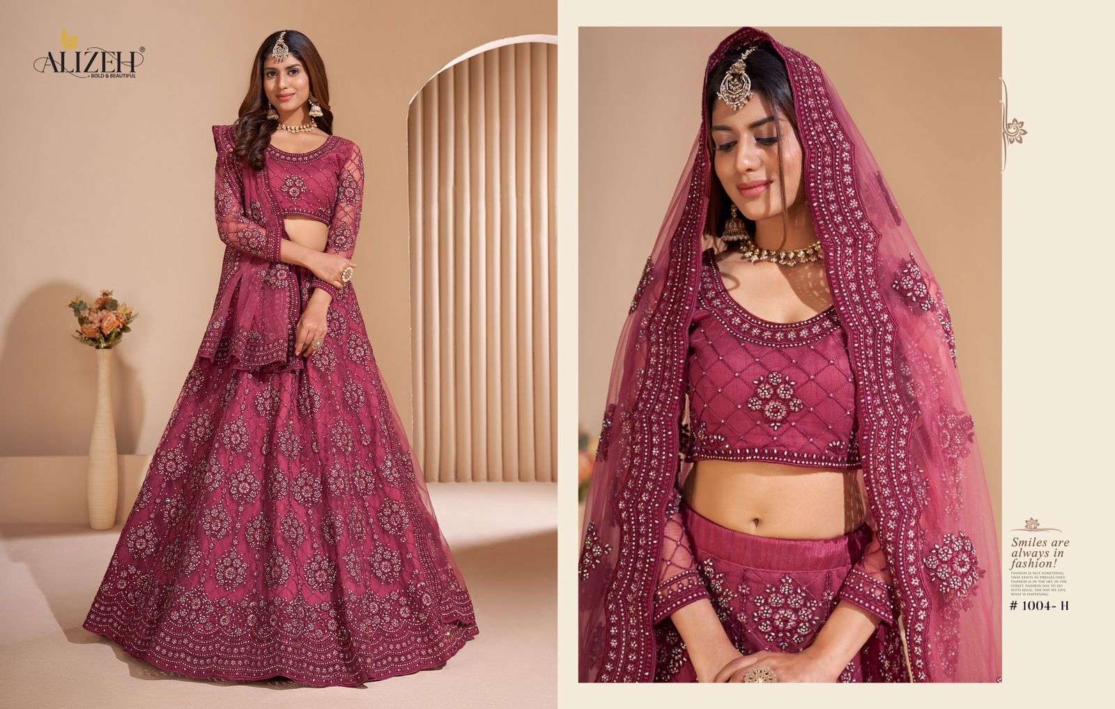 ALIZEH OFFICIAL BRIDAL HERITAGE COLOR SPLASH DESIGNER FANCY LEHENGA 