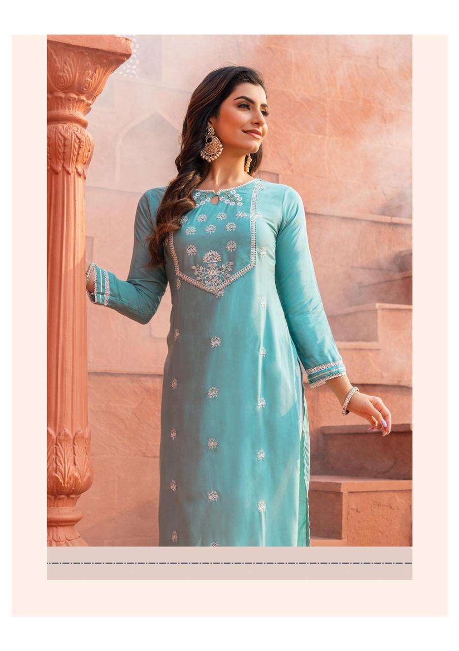 heritage candy series 101-106 rayon cotton flex print kurti 