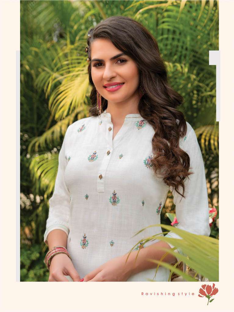 heritage kaya vol-2 series 201-207 rayon slub kurti 