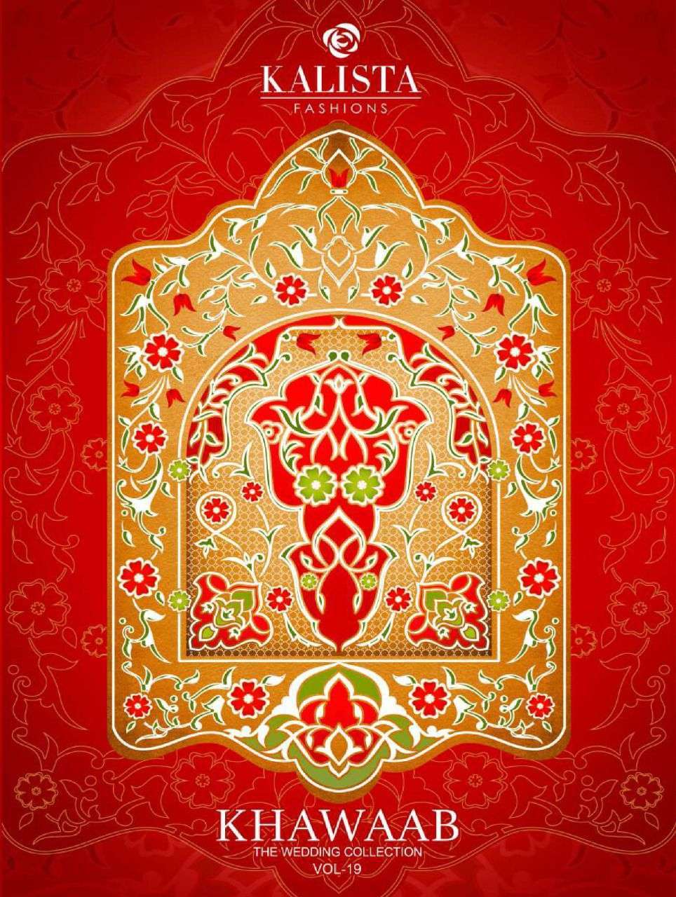 kalista khwaab vol 19 series 7012-7017 fancy fabric saree